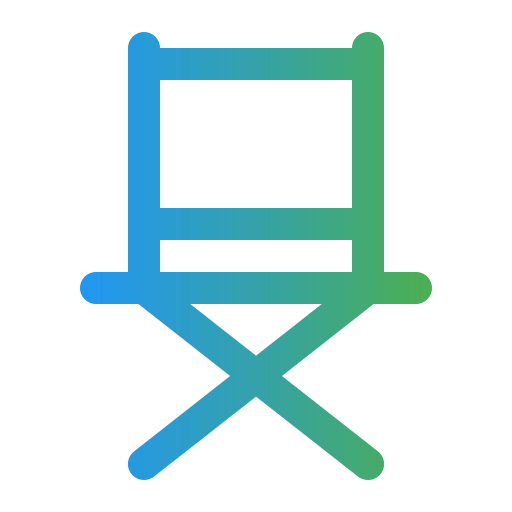 silla plegable icono gratis