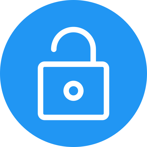 Unlock free icon Unlock free icon