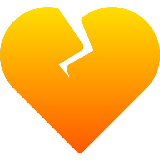 Broken heart free icon