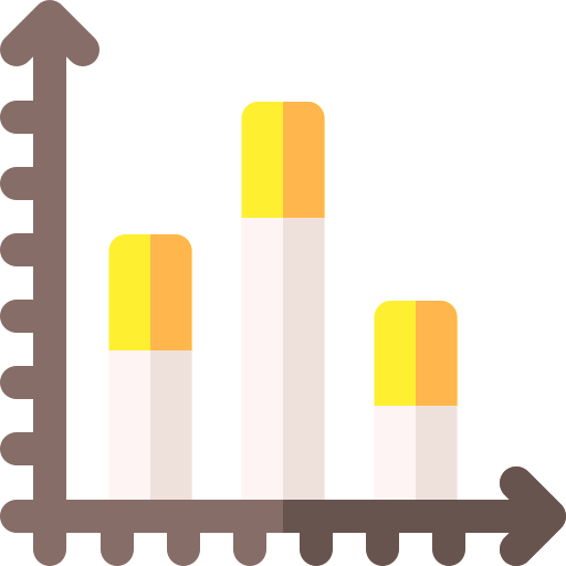 gráfico de barras icono gratis