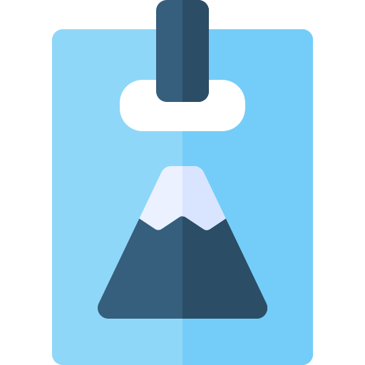 Ski Pass Basic Rounded Flat Icon 