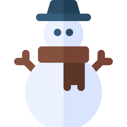 Snowman Basic Rounded Flat icon