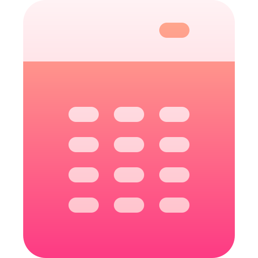 Calculator Basic Gradient Gradient Icon