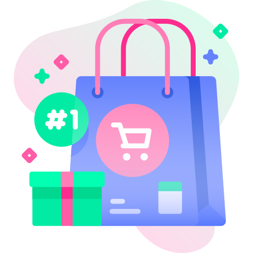 bolsa de compras grátis ícone