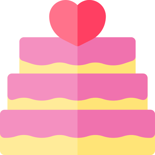 pastel de boda icono gratis