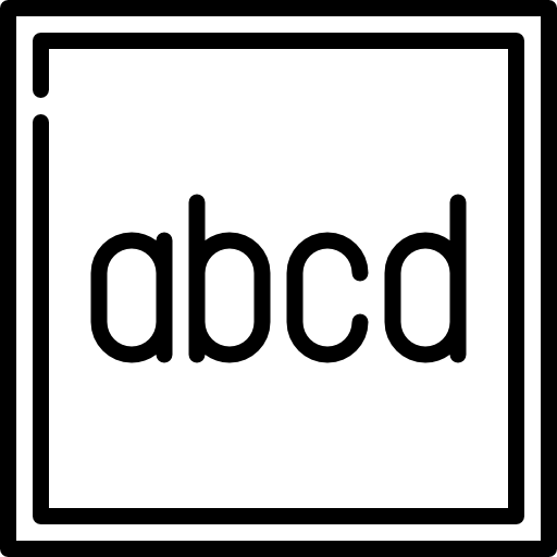 abecedario icono gratis