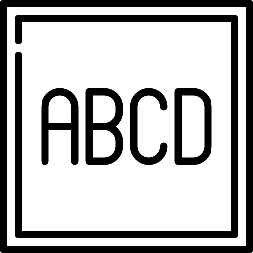 abecedario icono gratis