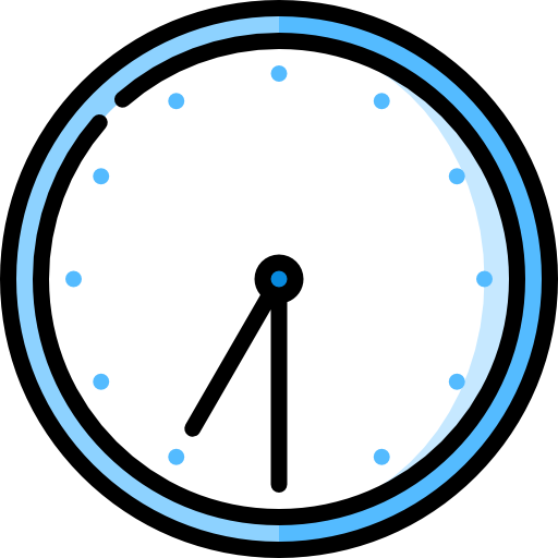 reloj de pared icono gratis