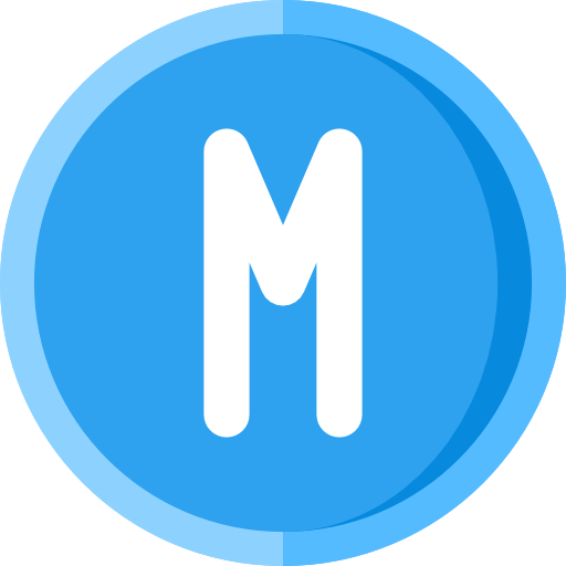 Free - signaling m Letter icons