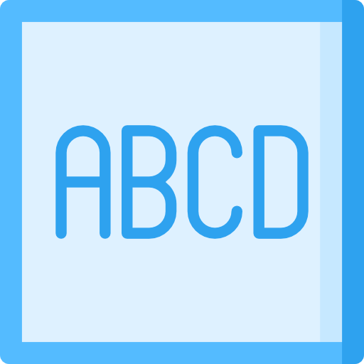 abecedario icono gratis