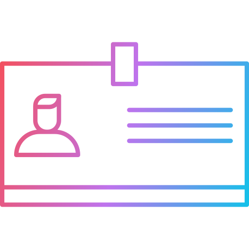 tarjeta de identificación icono gratis