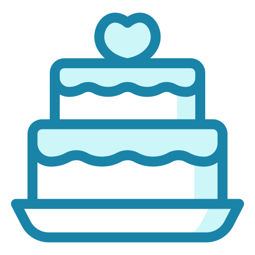 pastel de bodas icono gratis