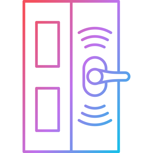 puerta inteligente icono gratis