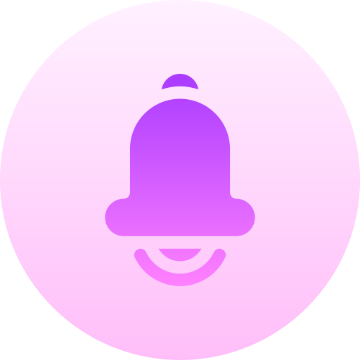 Notification Basic Gradient Circular Icon