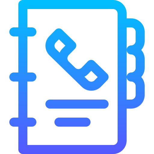 libreta de contactos icono gratis