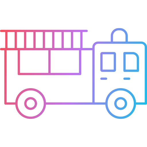 camión de bomberos icono gratis