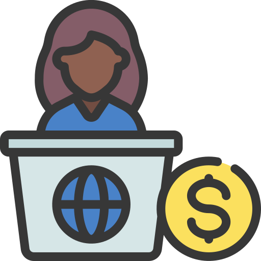 presentador de noticias icono gratis