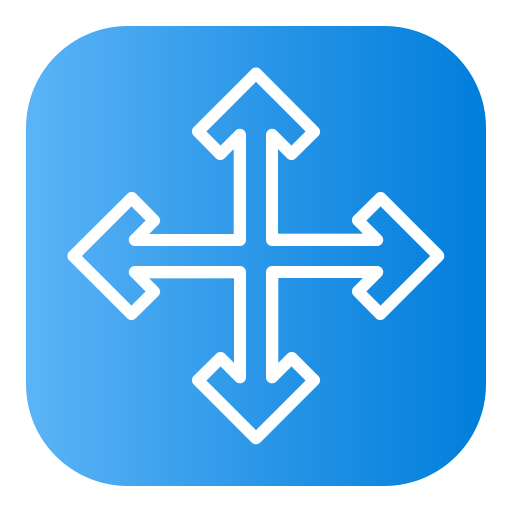 Move Selection Generic Flat Gradient Icon