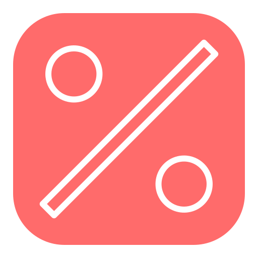 por ciento icono gratis