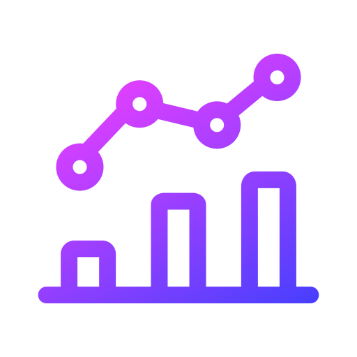 tabla de crecimiento icono gratis