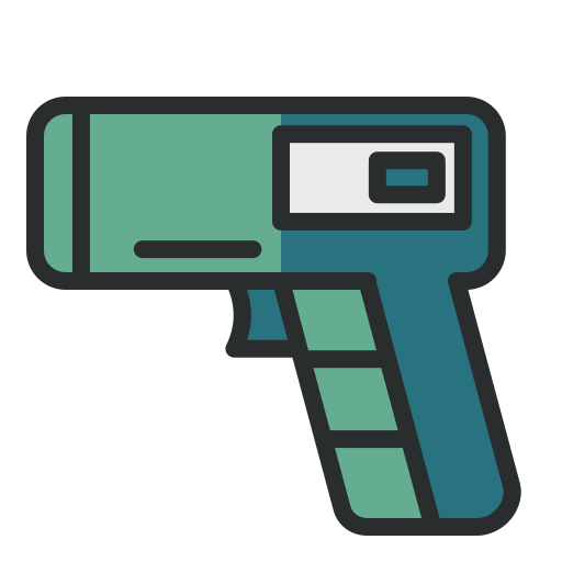 pistola termómetro icono gratis