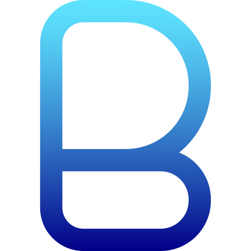 Letter B Generic Gradient Icon