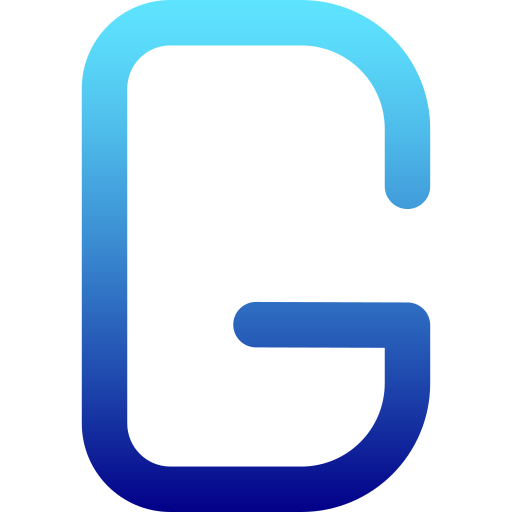 Letter g Generic Gradient icon