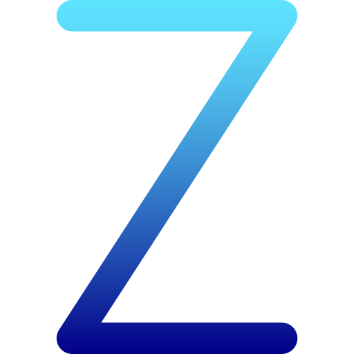 Letter z Generic Gradient icon