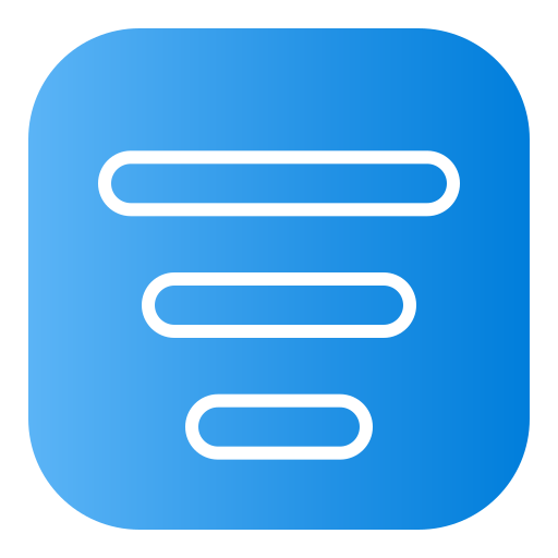 Menu Generic Flat Gradient icon