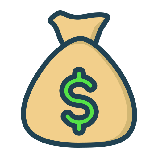 Money bag Generic Outline Color icon