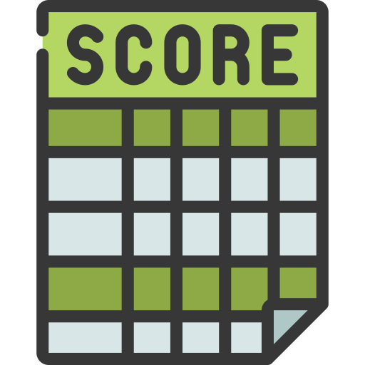 Scorecard Juicy Fish Soft fill Icon