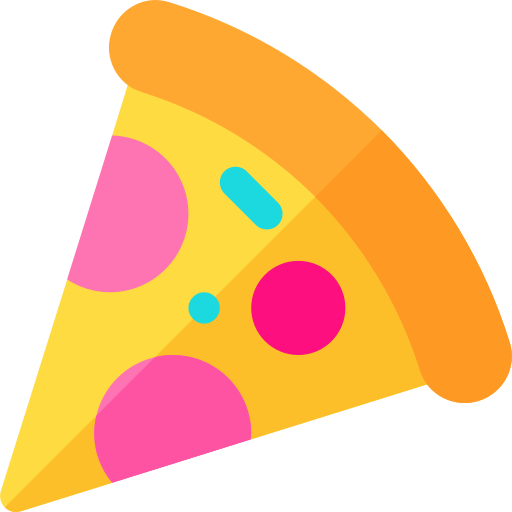 Pizza Basic Rounded Flat icon