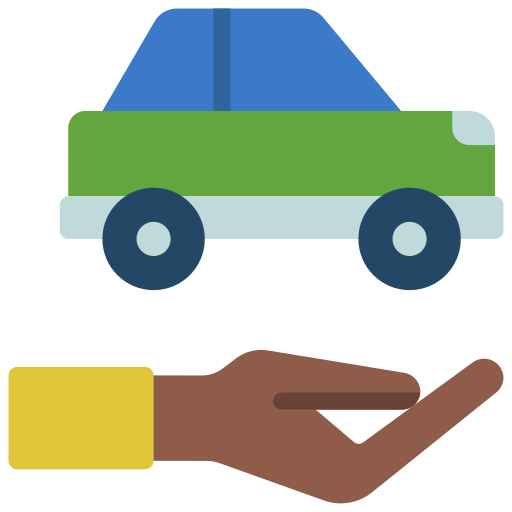 préstamo de automóvil icono gratis