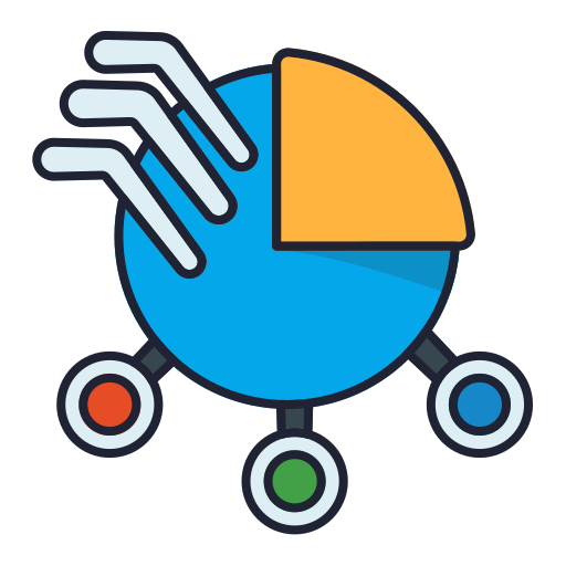 Pie charts Generic Outline Color icon