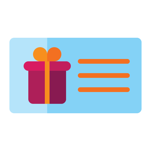 Gift card Generic Flat icon