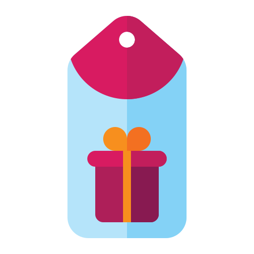 etiqueta de regalo icono gratis