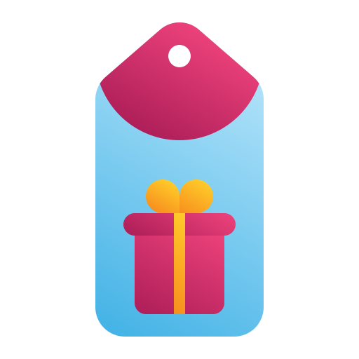 etiqueta de regalo icono gratis