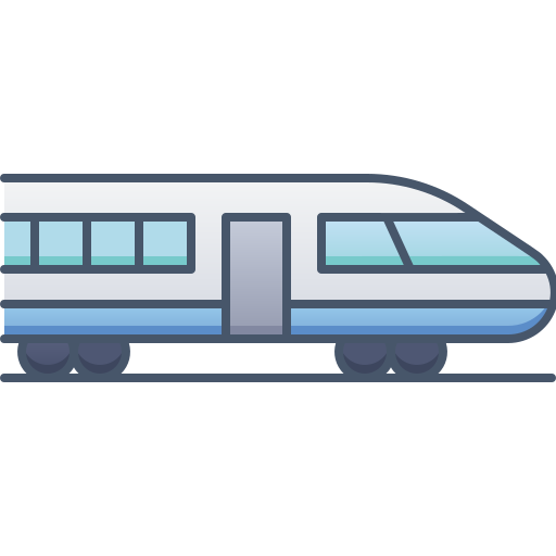 Bullet train Generic Outline Color icon
