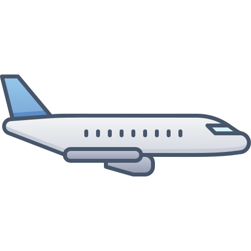 Plane Generic Outline Color icon