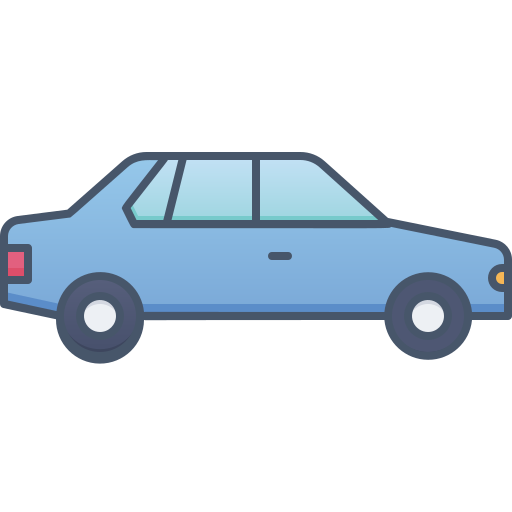 Sedan car model - Free transport icons