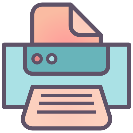 Printer Generic Outline Color icon