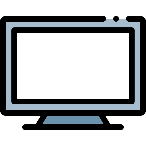 Écran de télévision Icône gratuit Écran de télévision Icône gratuit