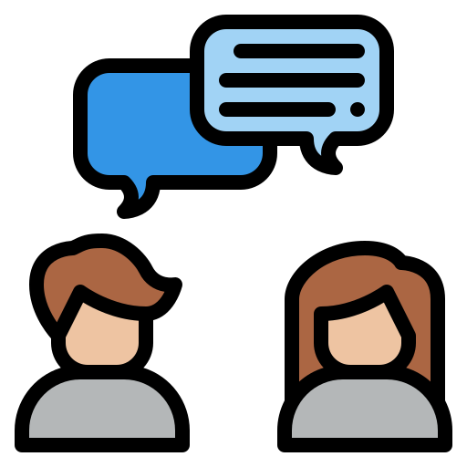 Talking - free icon