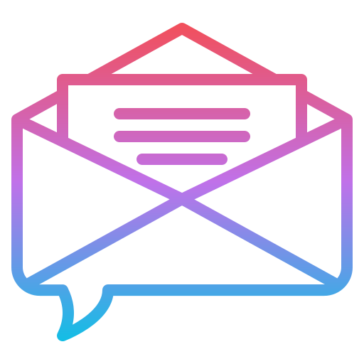 Email Iconixar Gradient icon