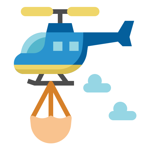 helicóptero icono gratis