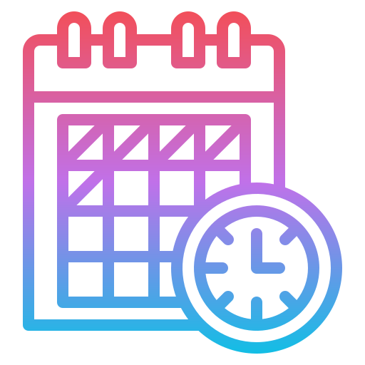 Scheduling - Free time and date icons