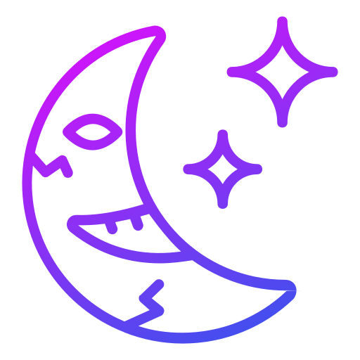 lua e estrelas grátis ícone