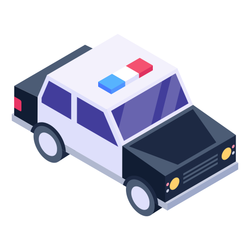 coche de policía icono gratis