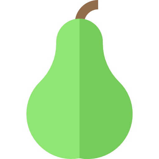 Pear Basic Straight Flat icon