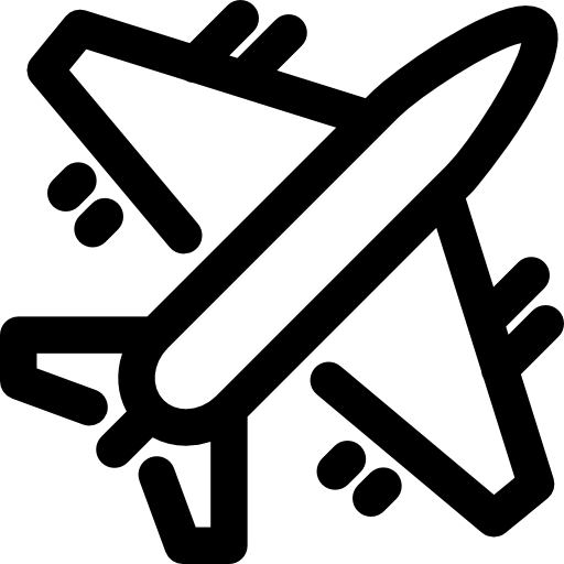 Airplane free icon